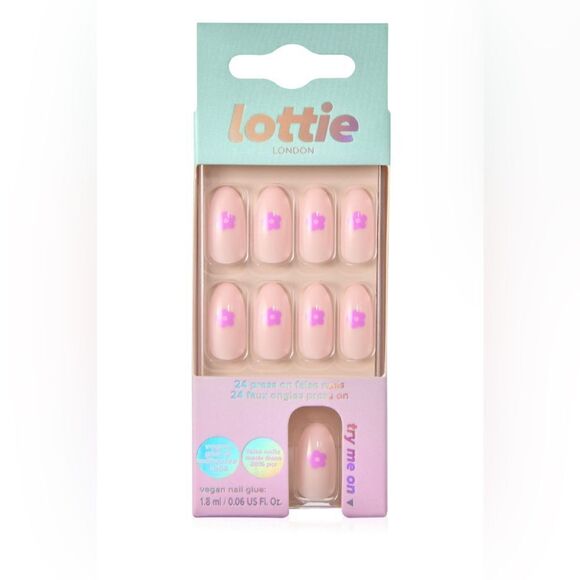 lottie london stay press'd - flower power Press On Nail Kit (24) - Picture 1 of 5